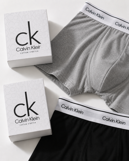 PACK X 4 BOXERS CK GRIS Y NEGRO