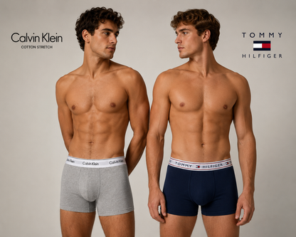 Pack X4 Boxers Tommy Hilfiger + Calvin Klein