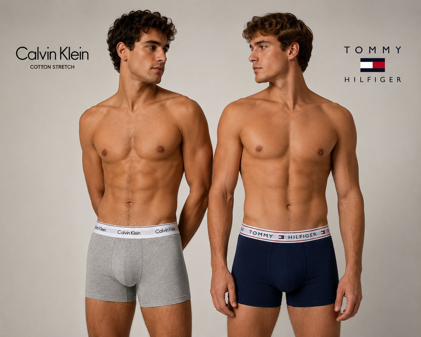 PACK X 4 BOXERS CK GRIS Y NEGRO