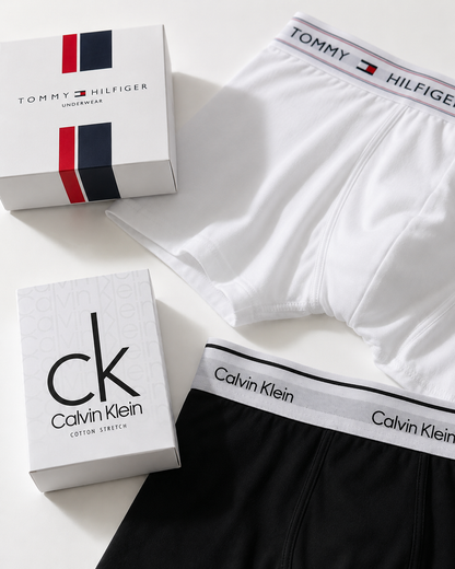 Pack X4 Boxers Tommy Hilfiger + Calvin Klein